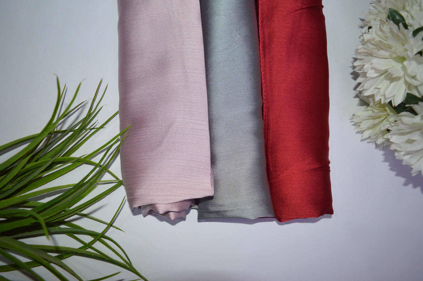 Crinkle silk hijab bundle