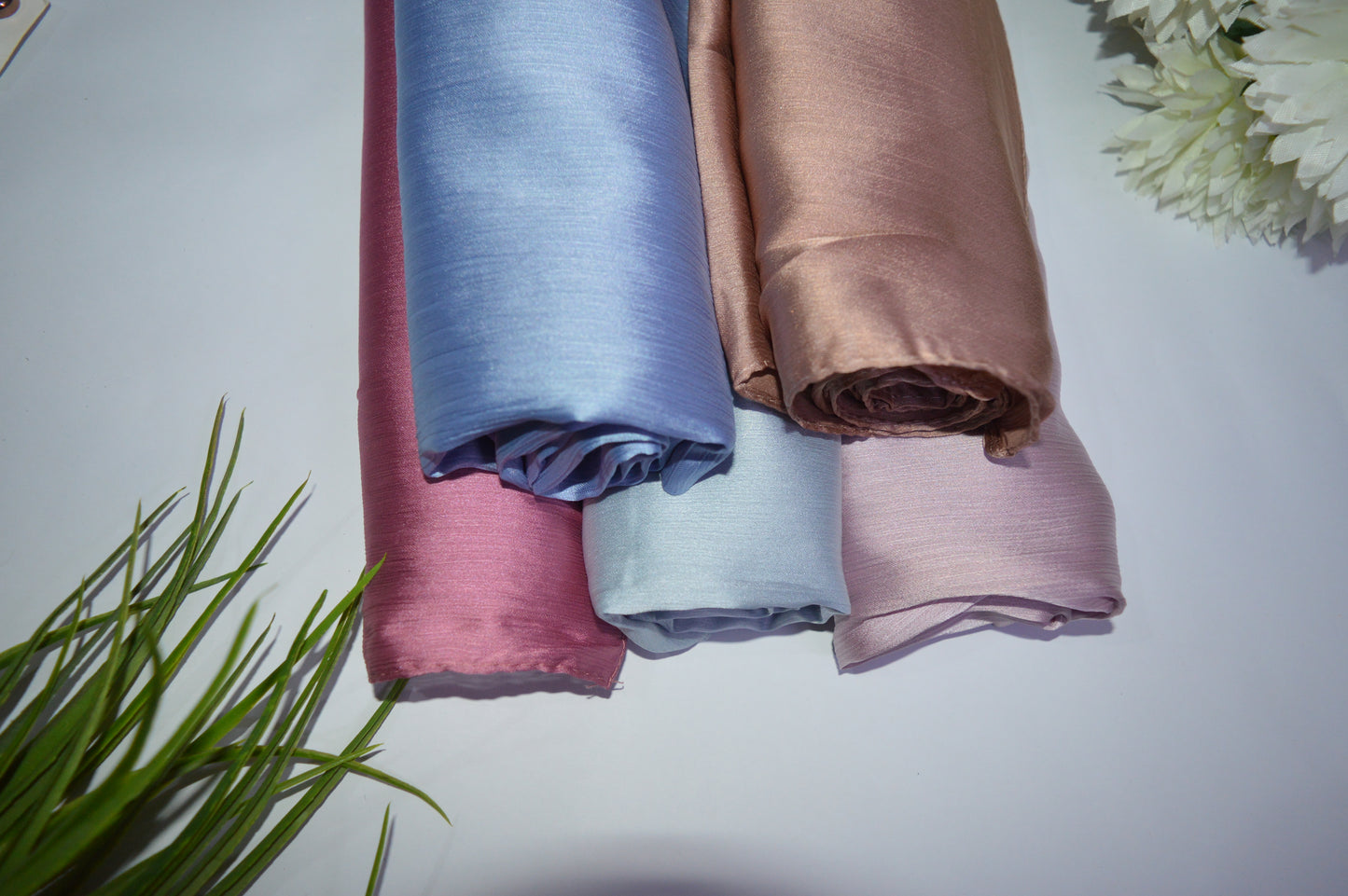 Crinkle silk hijab bundle